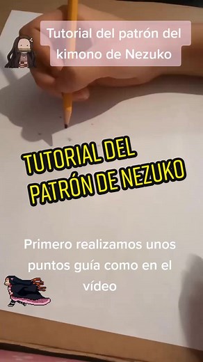 Tutorial del patrón del kimono de Nezuko