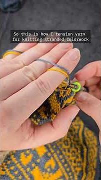 What is colour dominance in stranded colourwork knitting and how to use it #knittingtutorial