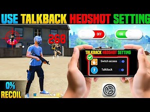 Switch Access & TalkBack Settings Free Fire || 0% Recoil 95% Headshots || Brazil Settings 2025 ⚙️