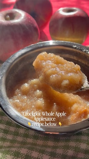 I Made Crockpot Applesauce Without Chopping the Apples 🍎