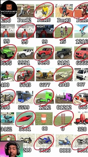 All Cheat Code 💯🤯Real code 💥 Indian bike driving 3d all new cheat code update + plugin cheat code 0