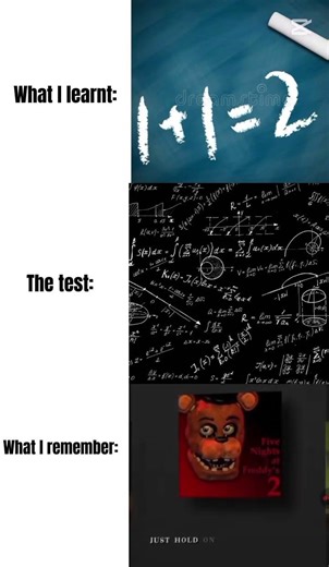 The test VS what I remember 😭 #fnaf #edit #puppetfnaf #schoolmemes