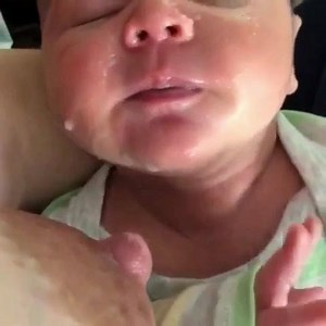 FORCEFUL LETDOWNS: A baby who gets too much breast milk too quickly may become fussy and swallow too much air as a result of struggling with the overflow. The baby may choke, cough, or struggle at the breast shortly after beginning to nurse. Coping with this may exhaust the baby and he/she may come off the breast several times during the feed. A forceful letdown may also lead to an ineffective latch and suck pattern where baby learns to just fill up on those first few gulps of milk. If you have 