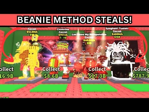 I STOLE CRAZY LOOT DURING ADMIN ABUSE USING "BEANIE METHOD!" | STEAL A BRAINROT