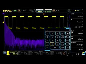 Rigol MSO5000 Oscilloscope: Spectrum Analysis Features