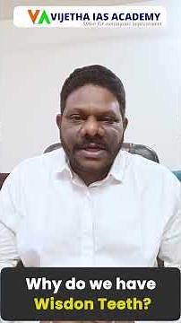 Why Wisdom Teeth Exist — And Why We’re Losing Them in Evolution | Vijetha IAS Academy