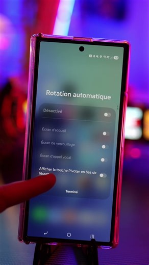 Rotation auto : l'astuce que personne ne connaît ! 🤯 #smartphone #astuce #tech