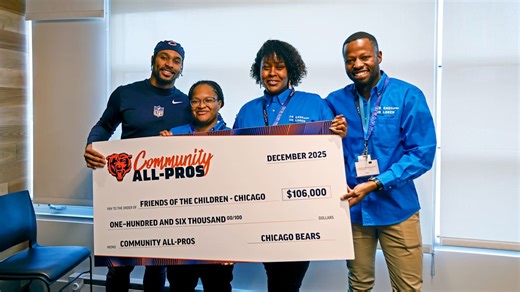 Chicago Bears announce $106,000 Community All-Pros grant for Friends of the Children-Chicago