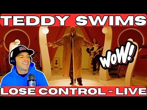 Teddy Swims Reaction "Lose Control" LIVE