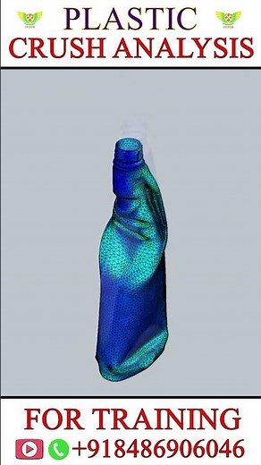 PLASTIC CRUSH ANALYSIS 🔥 Plastic bottle flow analysis #injectionmold #plasticblowmold #plasticmold