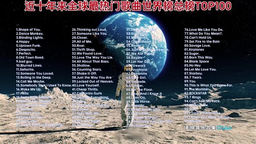 近十年来全球最热门歌曲世界榜总榜TOP100 无损音质 分集播放