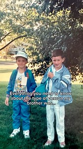 Everything you need to know about the type of person my brother was, can be summed up in a story that takes us back to 1988, when I was five years old. Yes, 5 years old. These photos are from our first day of school in September, 1988. When I started Kindergarten, my brother was in second grade. I was very shy and was extremely nervous to take the school bus and leave my mom for the entire day. I know, me, shy – shocking, right? Because I was scared to ride the bus, my mom asked my brother to si