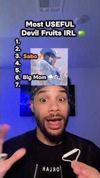 Devil Fruits Ranked If They EXISTED in Real Life! 😳🍎 #anime #onepiece #luffy #zoro #shorts