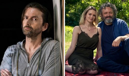 Staged: Michael Sheen and David Tennant star in teaser