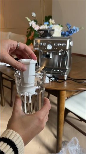 Set up my new coffee machine with me! #sage #barista #sagebaristaexpres #freshlybrewed