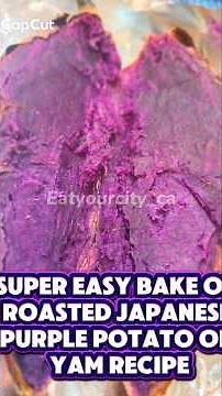 Bake roast or airfry Japanese purple potato or yam recipe #purpleyam #airfryerrecipes #mealprepideas