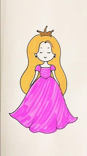 Cute and easy barbie doll drawings... #drawings #shortsfeed #trending