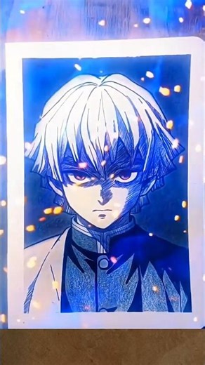 Zenitsu Agatsuma Drawing Challenge 💀🤯 #zenitsu #animedrawing #anime #animeart