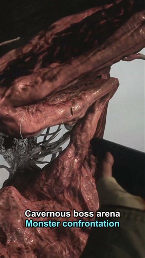 See the massive fungal monstrosity waiting in the dark — Resident Evil Village