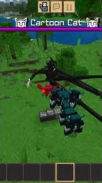 cartoon cat in Minecraft