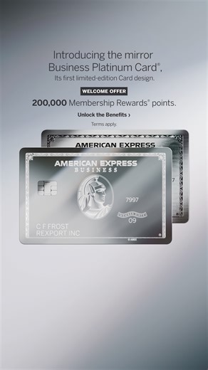 3.7K views · 123 shares | Introducing a limited-edition mirror Business Platinum Card® design. | American Express Business | Facebook