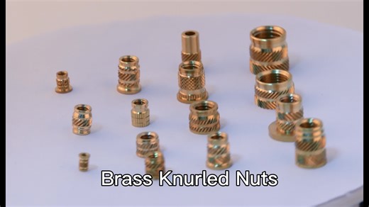 Ultrasonic Plastic Embedded Insert IUB Hot Melt Knurled Copper Nut Internal Threaded Brass Nuts