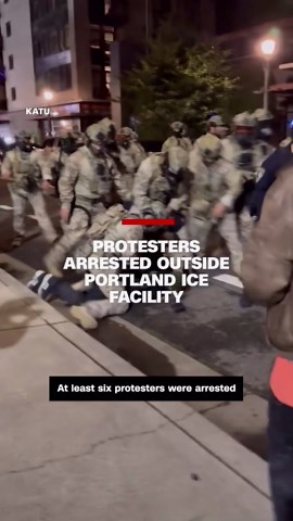 Protesters arrested at Portland anti-ICE demonstration