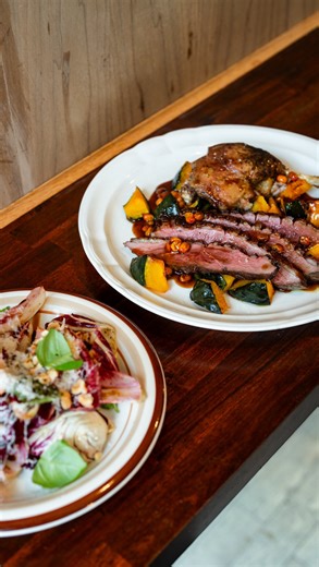 Marché Atwater | Magret et cuisse de canard, courge du Québec, sauce à l’argousier et salade de radicchio Le chef Philippe Gauthier du restaurant... | Instagram