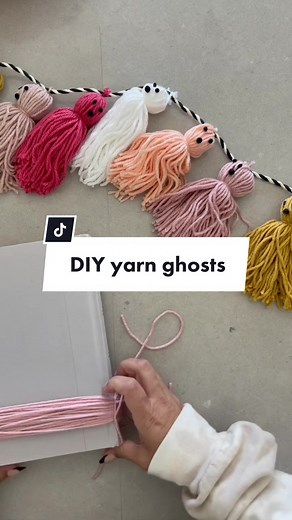 DIY Yarn Ghost Garland Tutorial