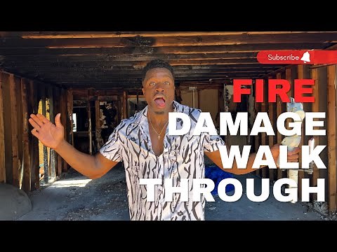 Fire Damage House Restoration - First Look!