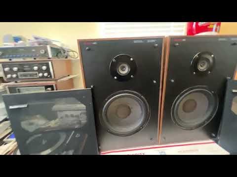 Boston Acoustics A-60 2-Way Bookshelf Speakers with Original Box & Instructions; Tested