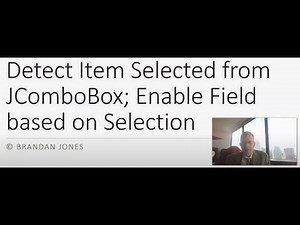 Detect Item Selected from Swing JComboBox; Conditionally Enable Field
