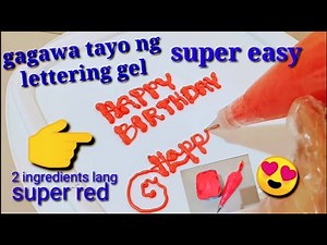 HOW TO MAKE LETTERING GEL | PIPING GEL CAKE SUPER EASY STEP BY STEP TUTORIAL