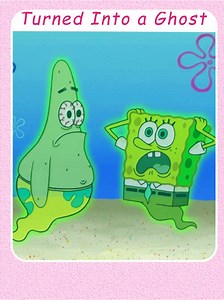 SpongeBob and Patrick star turned into ghosts #fyp #usa #spongebob #cartoon #tik_tok