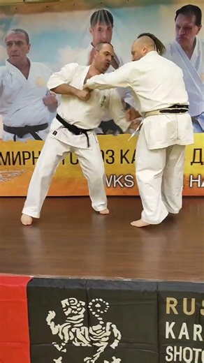 sparring kumite with Kancho Aziz Ashrafov 9th dan Oyama Kyokushin Karate / World Champion