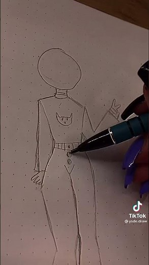 How To Draw Body (Easy) | Tiktok Shorts