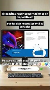 Plantilla de Electrónica gratis para PowerPoint, Google Slides y Canva #eletronica #tecnologia