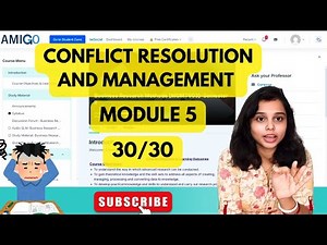Module-5 Answer Key 🔥| Conflict Resolution and Management | Amity online MBA Sem2