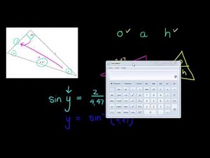 Inverse trig ratios example 1
