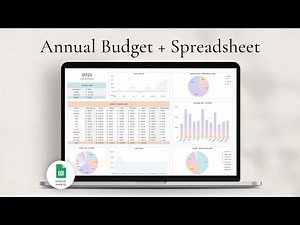 Annual Budget Spreadsheet for Google Sheets