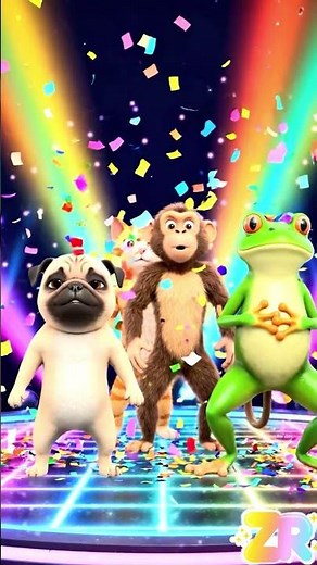 🔥 “Freeze Dance Animal DJ 🎧❄️ | Stop & Go Song 😂”