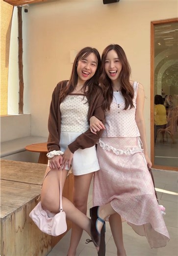 ลายจุดตลอดปัย🫶🏻💗 #ootd #outfit