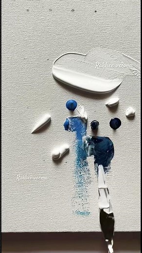 Easy Abstract Acrylic Painting for Beginners | Step-by-Step Canvas Art Tutorial