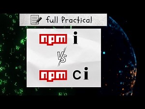 Use Npm Ci Command Effectively | Npm Ci Vs Npm i | Package Vs Package-Lock File |Change Dependencies