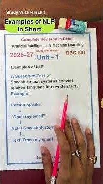 Examples of Natural Language Processing (NLP) 🤖 | BBC501 Part 17 | AI & ML | AKTU BCA 2026–27