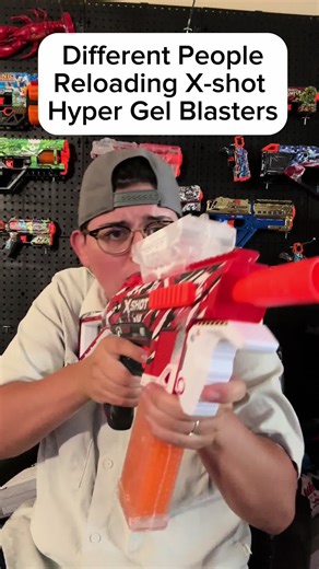 X-Shot Hyper Gel Clutch Blaster Reload Tutorial