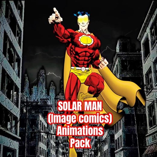 Solar man animations pack#shorts#edit#imagecomics#solarman#comicanimation#comics#savagedragon