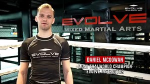 Muay Thai World Champion Daniel McGowan from the EVOLVE Fight Team demonstrates how to catch a kick and sweep. Learn Muay Thai the right way from World Champions in Evolve University's Muay Thai Fundamentals Master Course at bit.ly/3vmrcfQ! | Evolve MMA