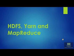 1.2 HDFS, Yarn and MapReduce