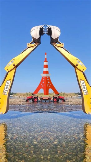 Crazy jcb backhoe Work #backhoe #automobile #khilona